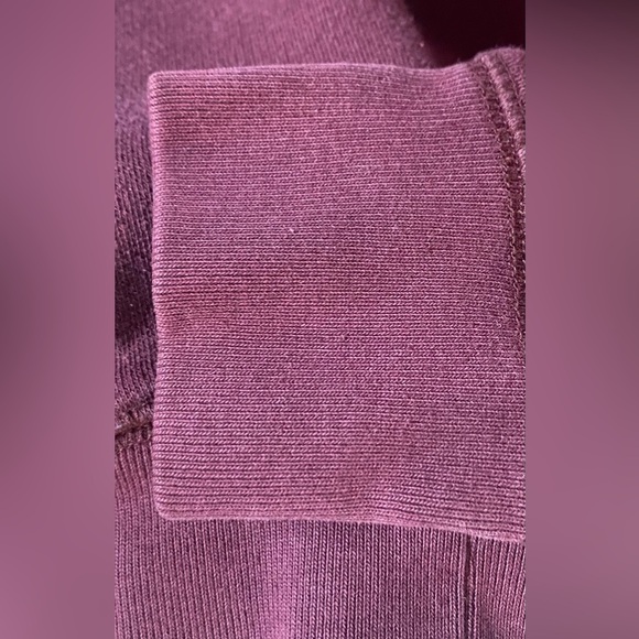 Victoria’s Secret PINK Burgundy 1/4 Zip Hoodie, Size S, Drawstring, PINK Logo - Picture 6 of 7